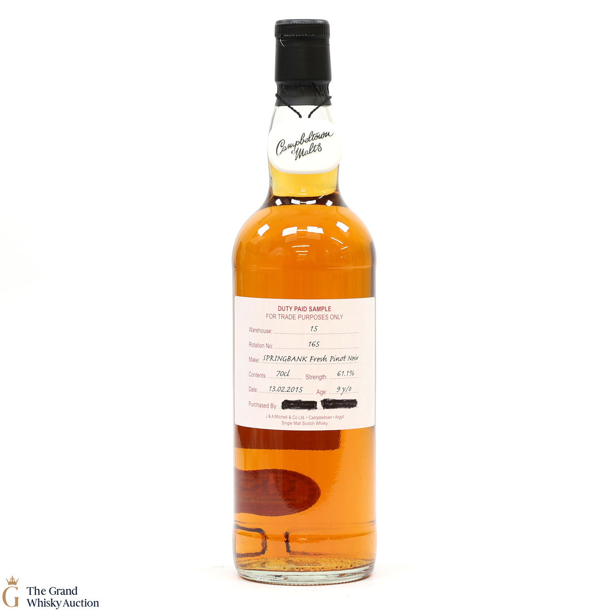 Springbank - 9 Year Old 2015 Fresh Pinot - Duty Paid Sample 61.1%