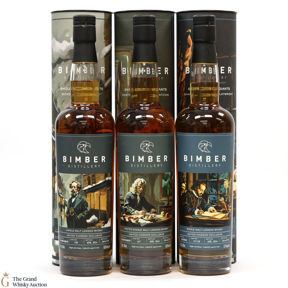 Bimber - Shoulders Of Giants - Newton, Dickens & Shakespeare (3 x 70cl)