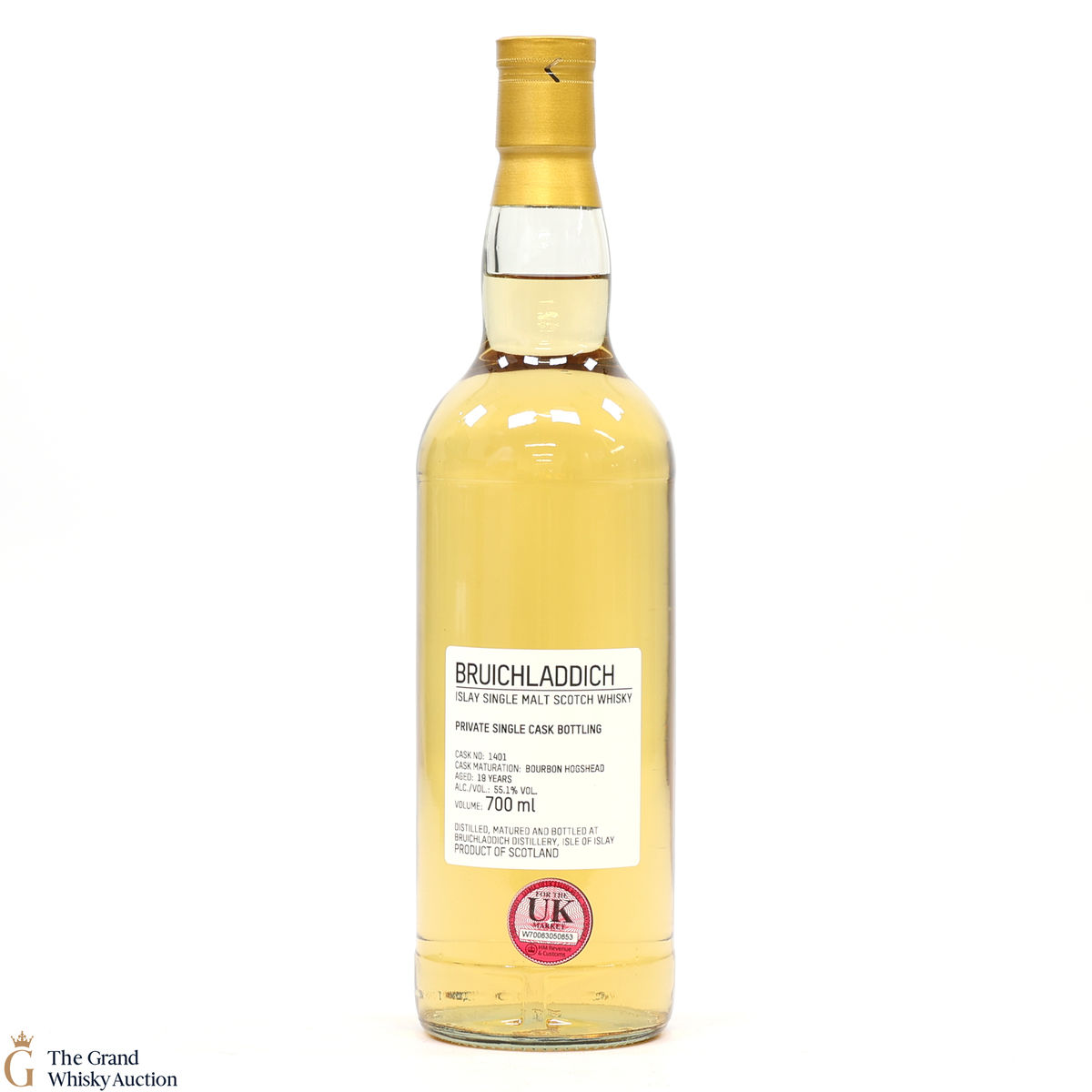 Bruichladdich - 19 Year Old - 1st Fill Bourbon Hogshead #1401 - Private Cask