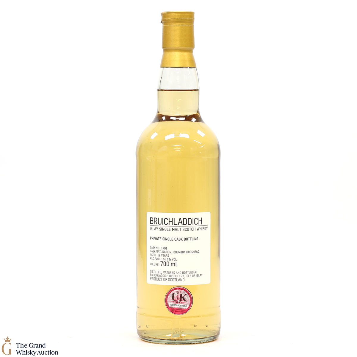 Bruichladdich - 19 Year Old - 1st Fill Bourbon Hogshead #1401 - Private Cask