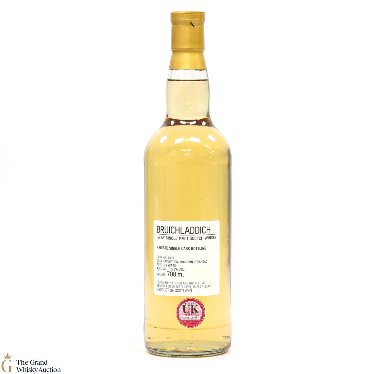 Bruichladdich - 19 Year Old - 1st Fill Bourbon Hogshead #1401 - Private Cask