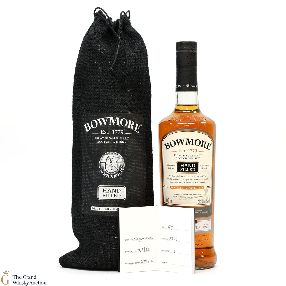 Bowmore - 7 Year Old - 2016 Hand Filled - Cask #3777