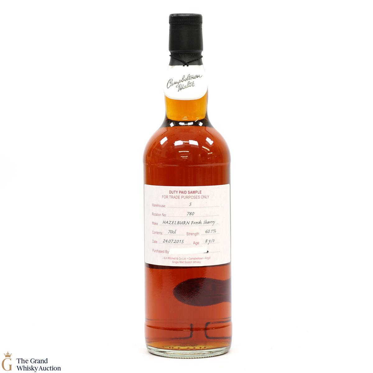 Hazelburn - 8 Year Old 2015 Fresh Sherry - Duty Paid Sample 60.1%