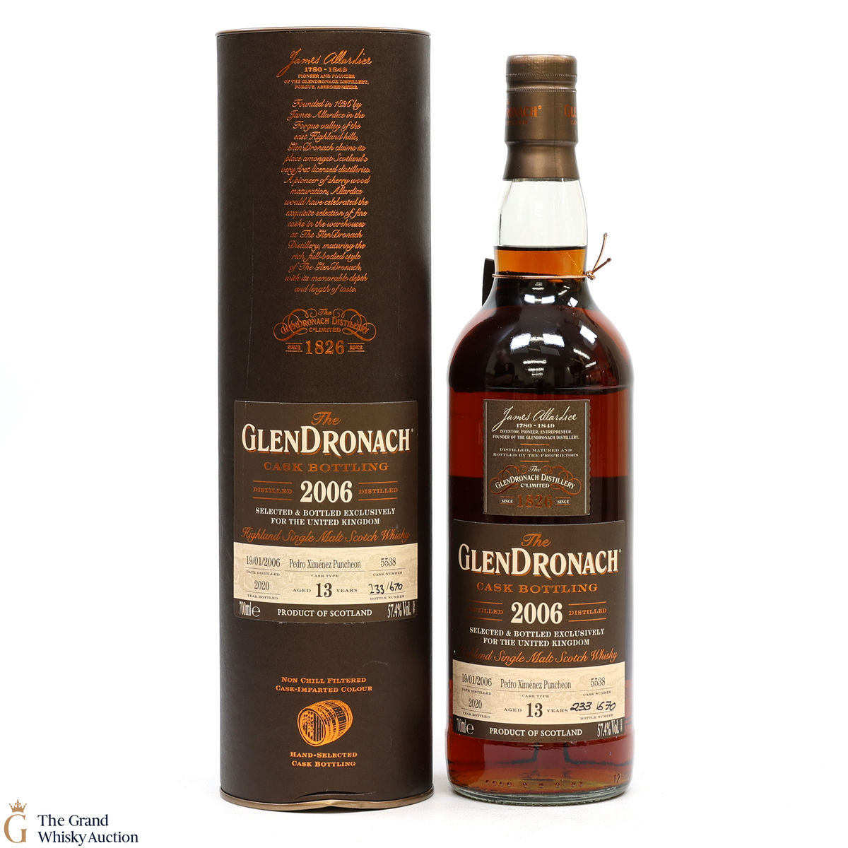 Glendronach - 13 Year Old - 2006 PX Cask #5538