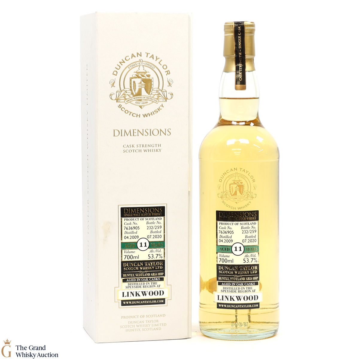 Linkwood - 11 Year Old 2009 - Dimensions - Duncan Taylor 