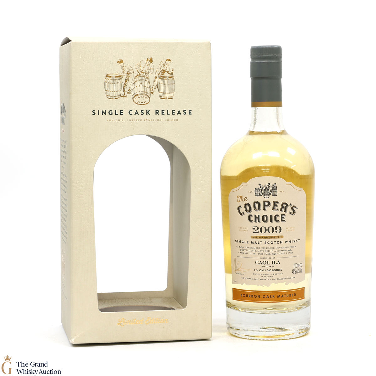 Caol Ila - 8 Year Old 2009 - Bourbon Cask #321581 - The Cooper's Choice