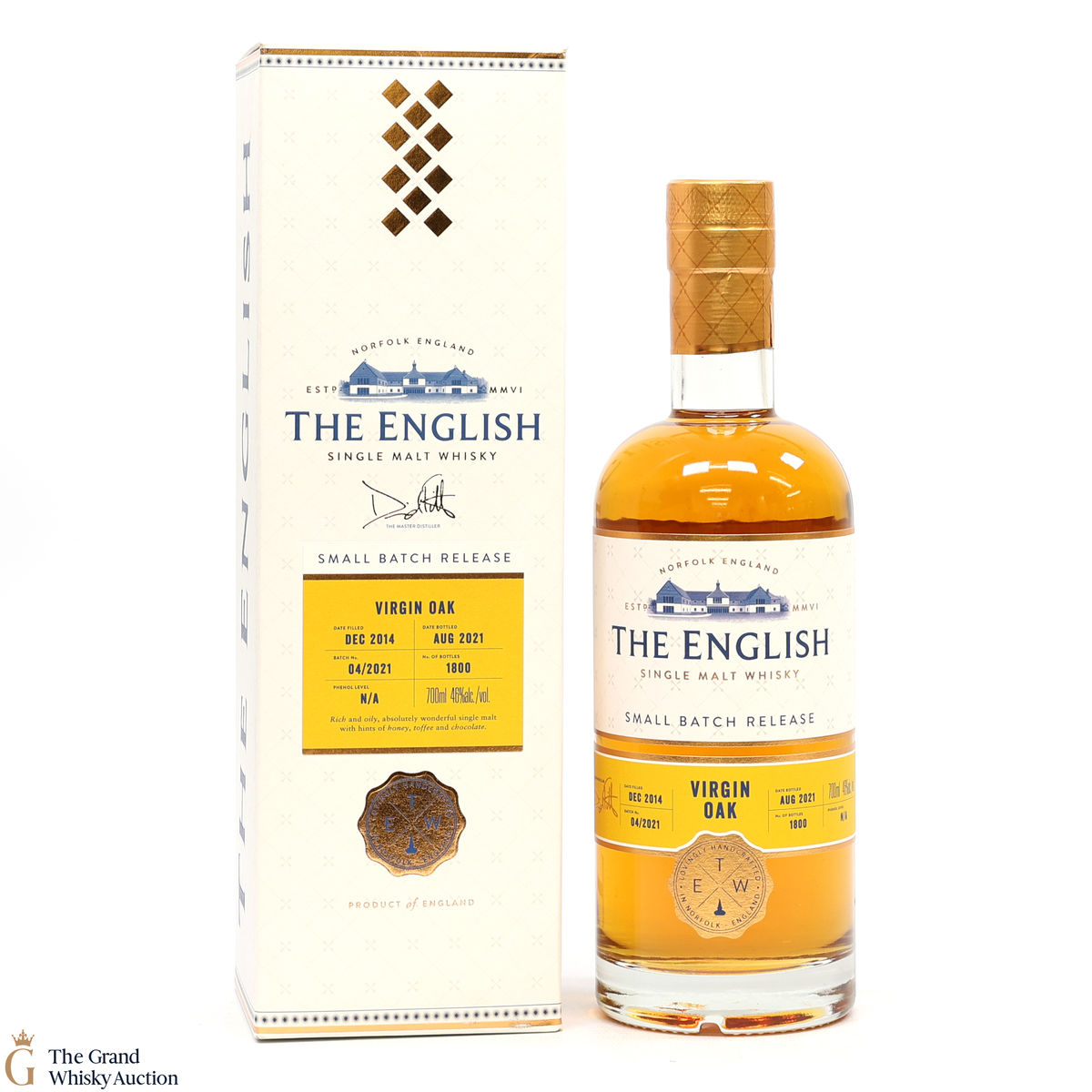 The English Whisky Co - Virgin Oak - Batch 04/2021 - Small Batch Release