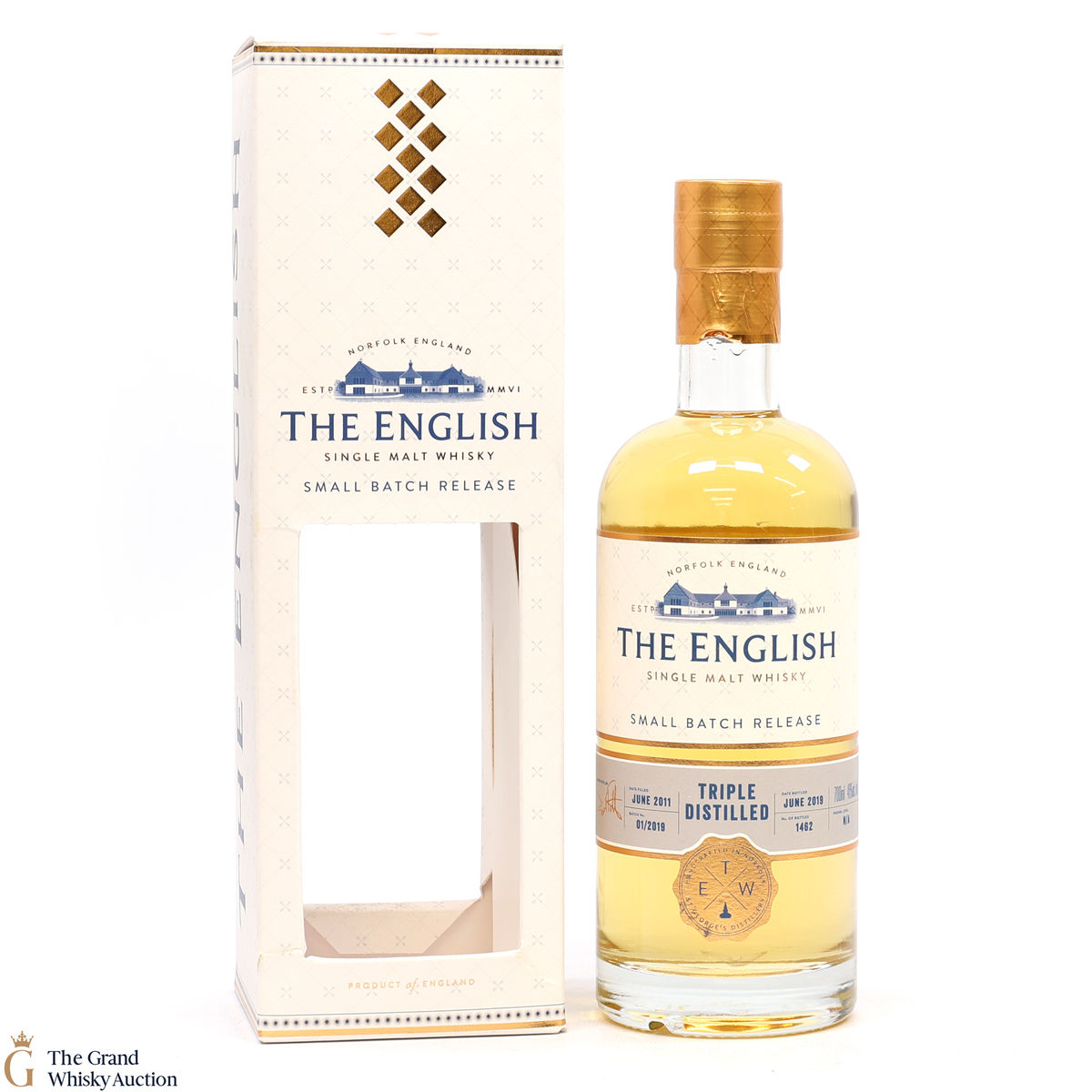 The English Whisky Co - Triple Distilled - Batch 01/2019 - Small Batch Release