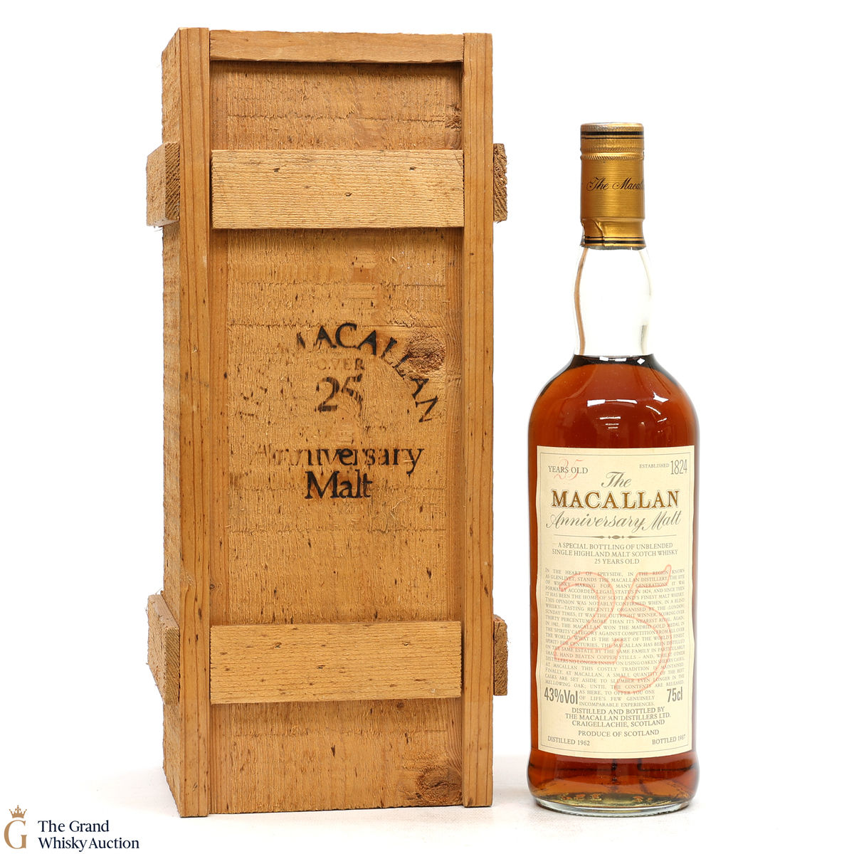 Macallan - 25 Year Old Anniversary Malt (1962) Bottled 1987 75cl
