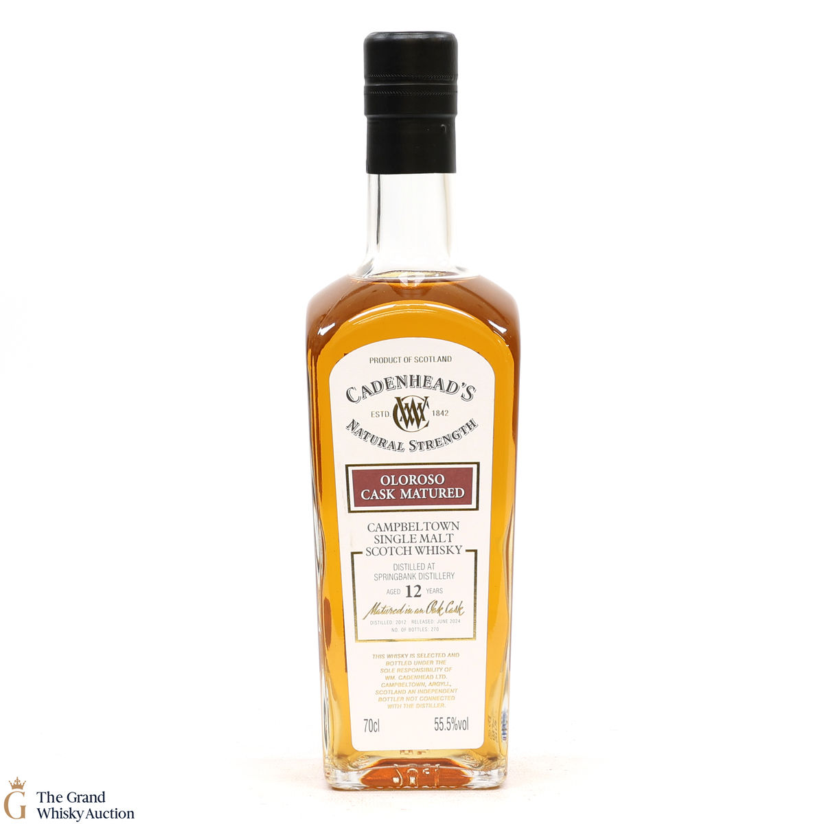 Springbank - 12 Year Old 2012 - Natural Strength - Cadenhead's 
