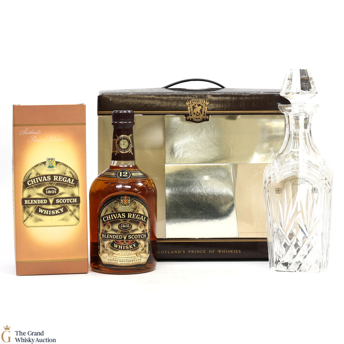 Chivas Regal - 12 Year Old (75cl) & Stuart Crystal Decanter Set
