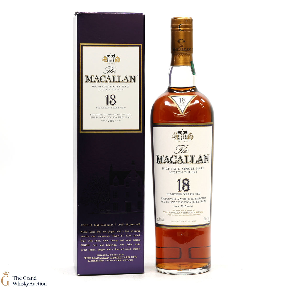 Macallan - 18 Year Old - Sherry Oak (2016)