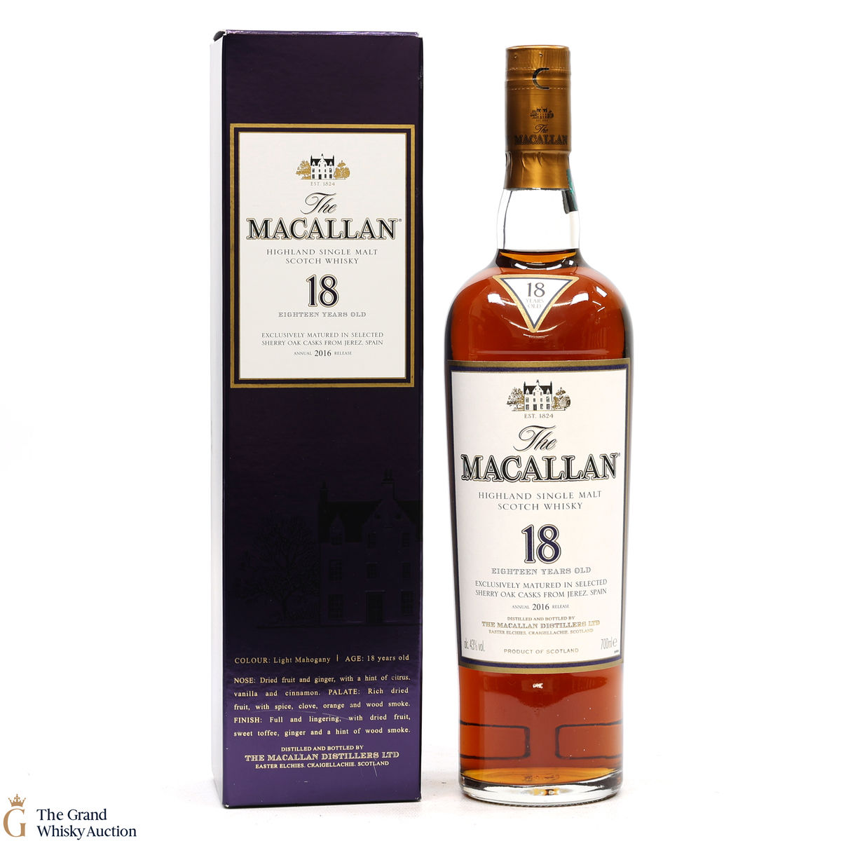 Macallan - 18 Year Old - Sherry Oak (2016)