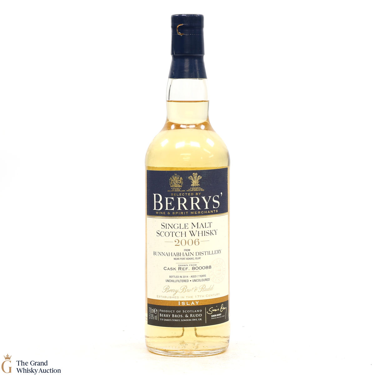 Bunnahabhain - 7 Year Old 2006 Berry Bros #800088