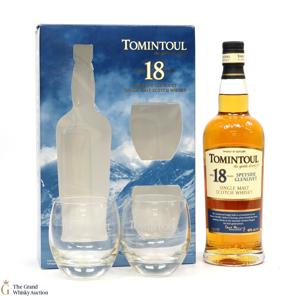 Tomintoul - 18 Year Old + 2 x Glasses