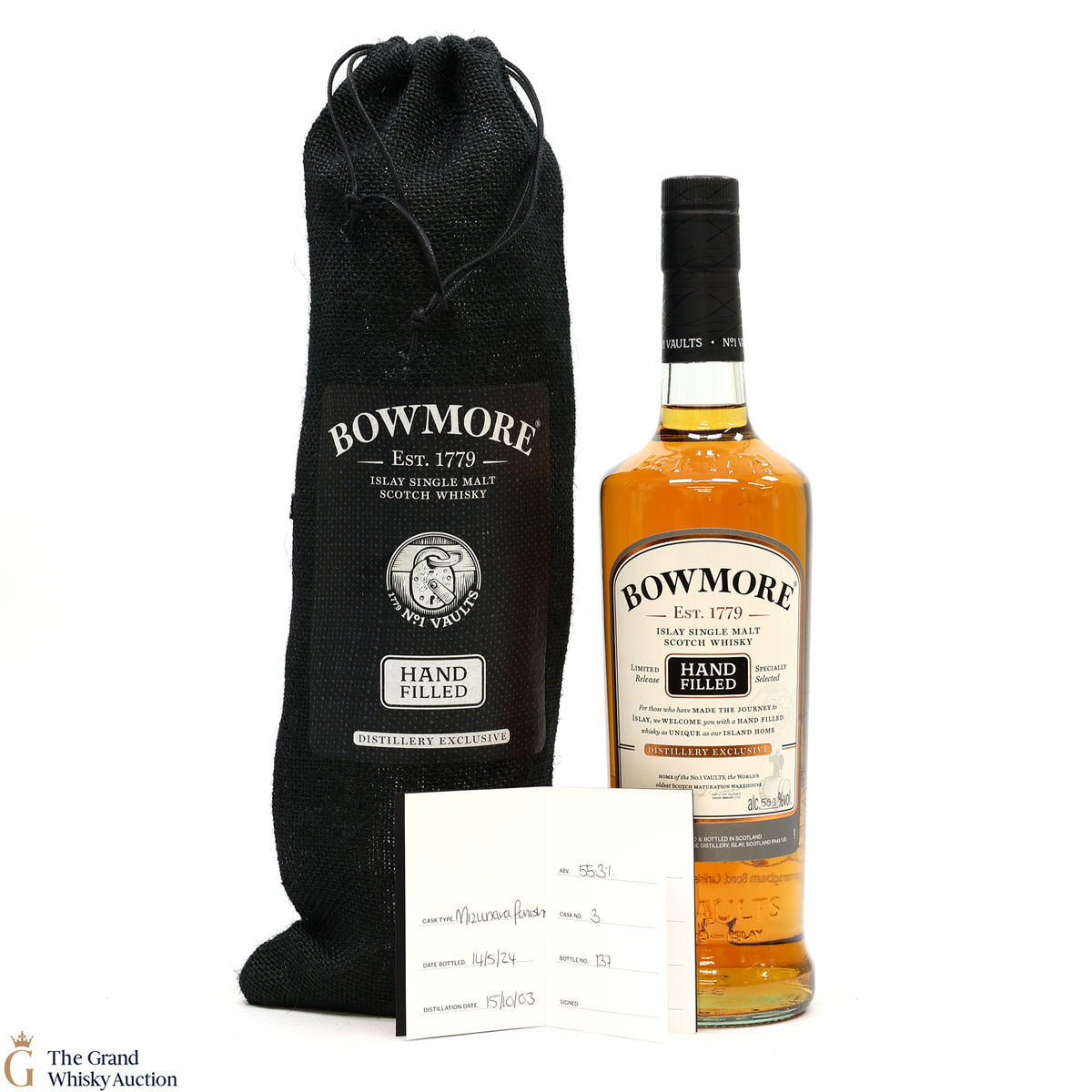 Bowmore - 20 Year Old 2003 Hand Filled - Mizunara Cask #3 Feis Ile 2024
