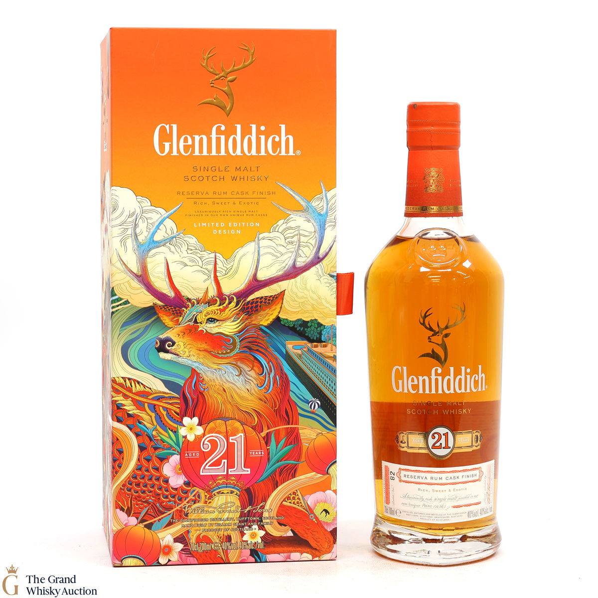 Glenfiddich - 21 Year Old - Gran Reserva - Rum Cask - Chinese New Year 