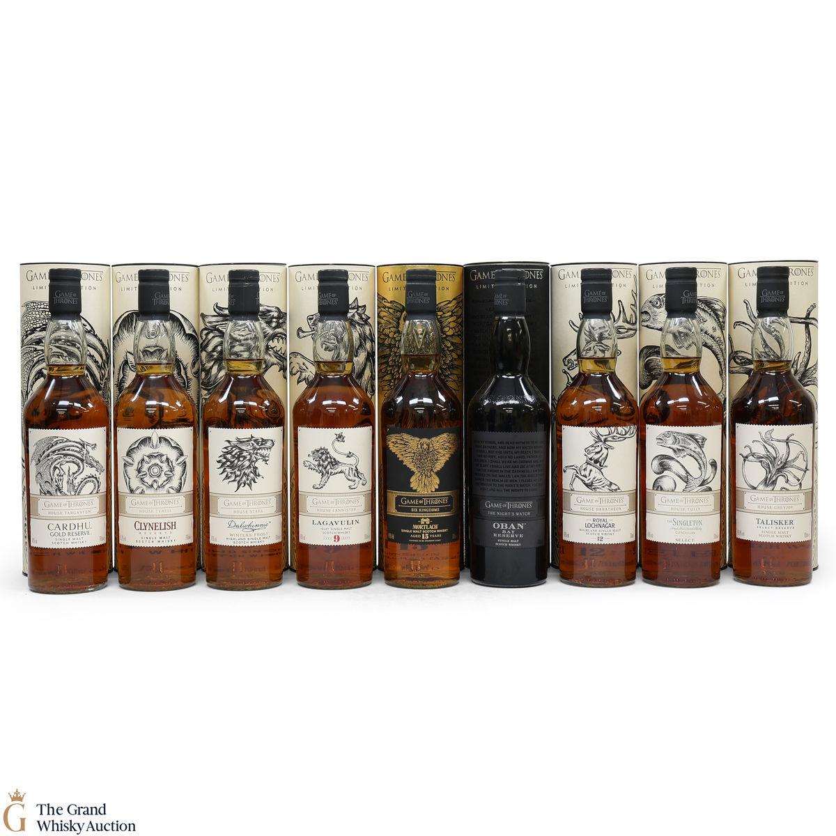 Game of Thrones - Limited Editions - 9 x 70cl (with Mortlach)