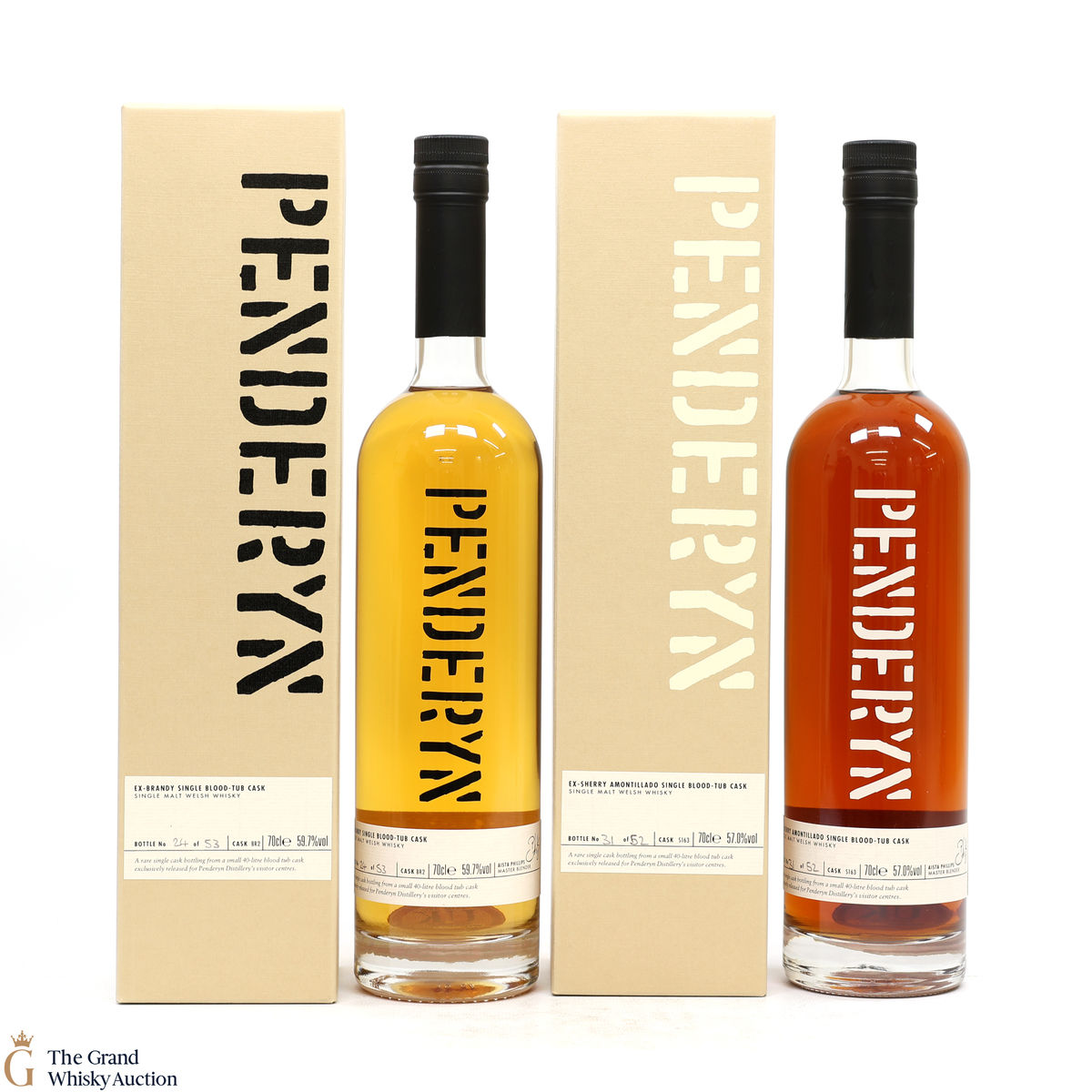 Penderyn - Blood-Tub Cask #BR2 & #S163 (2 x 70cl)