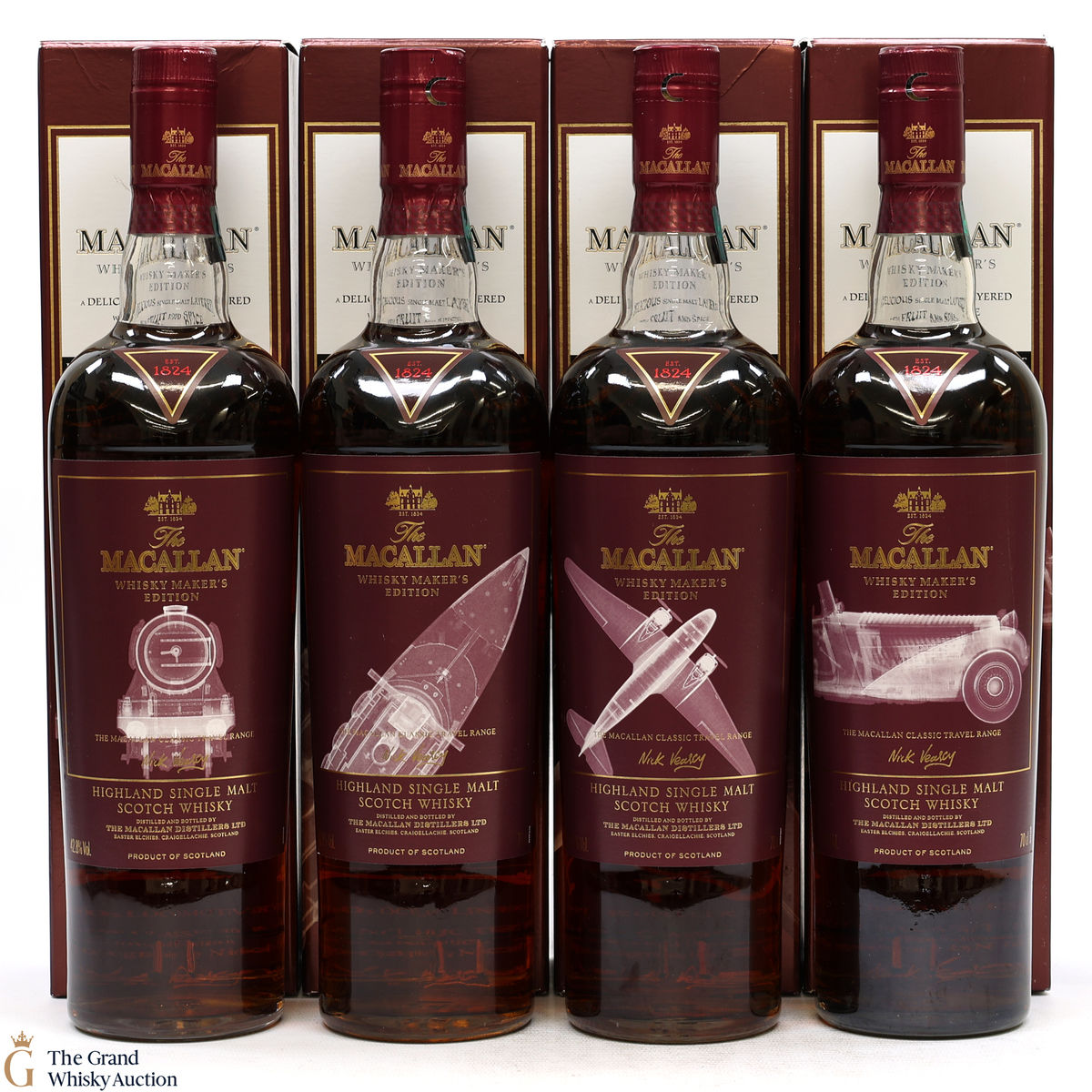Macallan - Whisky Maker's Edition - Classic Travel Range (4x70cl)