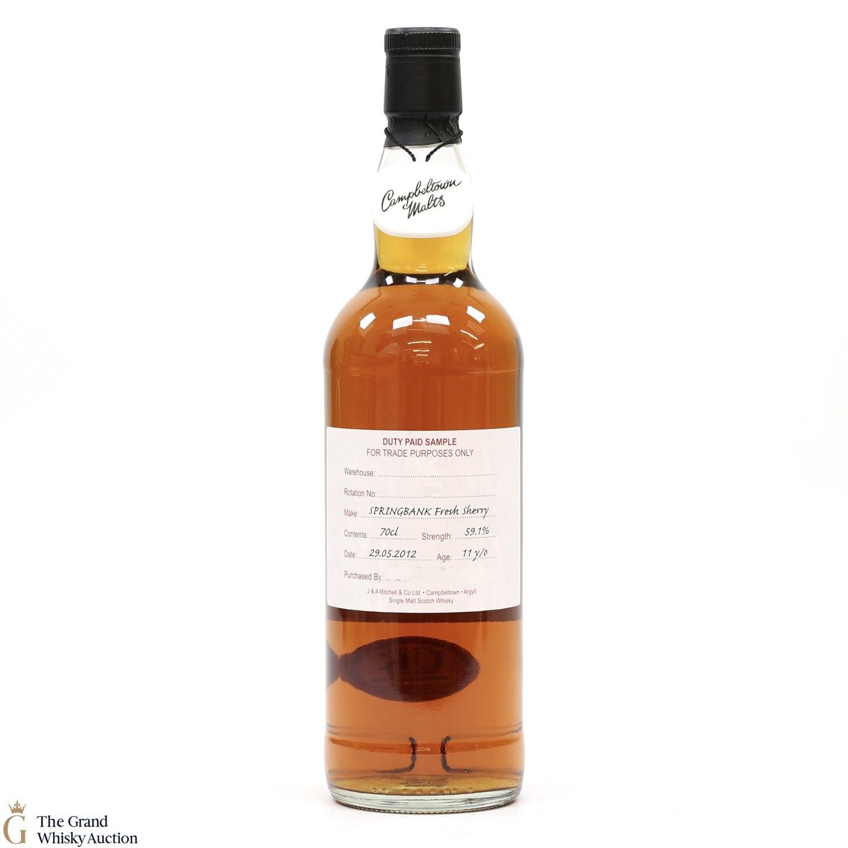 Springbank - 11 Year Old 2012 Fresh Sherry - Duty Paid Sample 59.1%