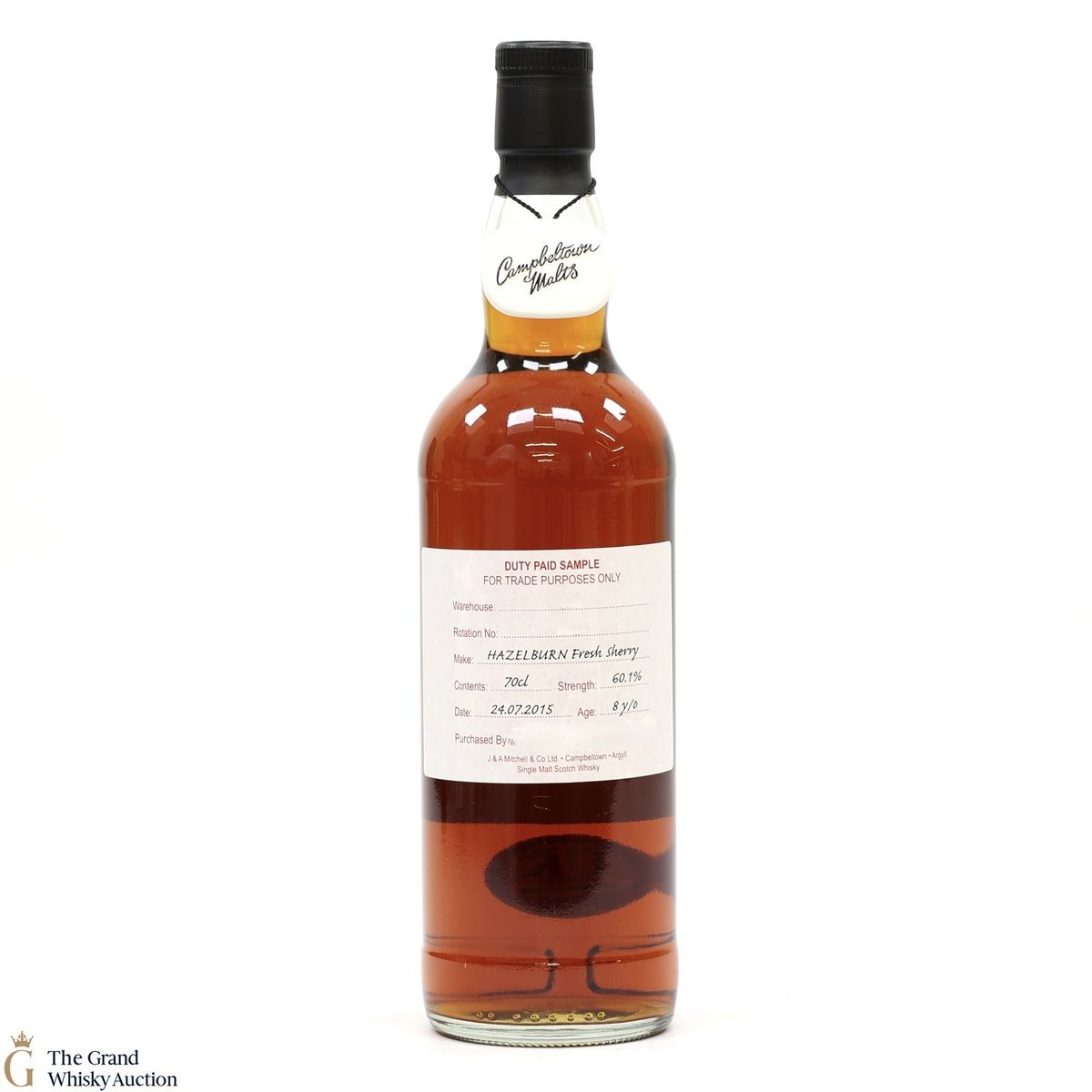Hazelburn - 8 Year Old 2015 Fresh Sherry - Duty Paid Sample 60.1%