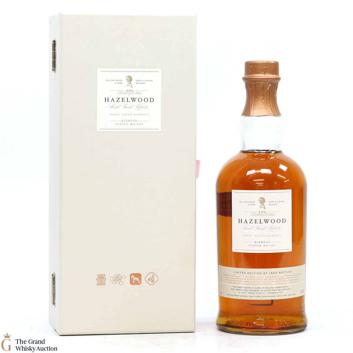 Hazelwood - Blended Whisky - 110th birthday of Janet Sheed Roberts