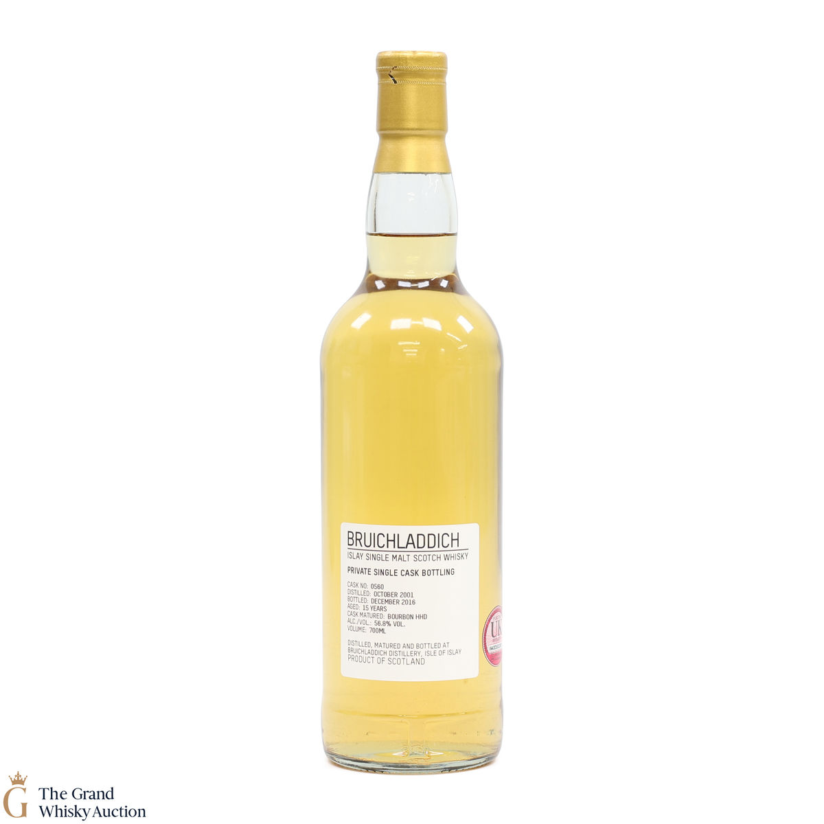 Bruichladdich -  15 Year Old - Private Cask #0560