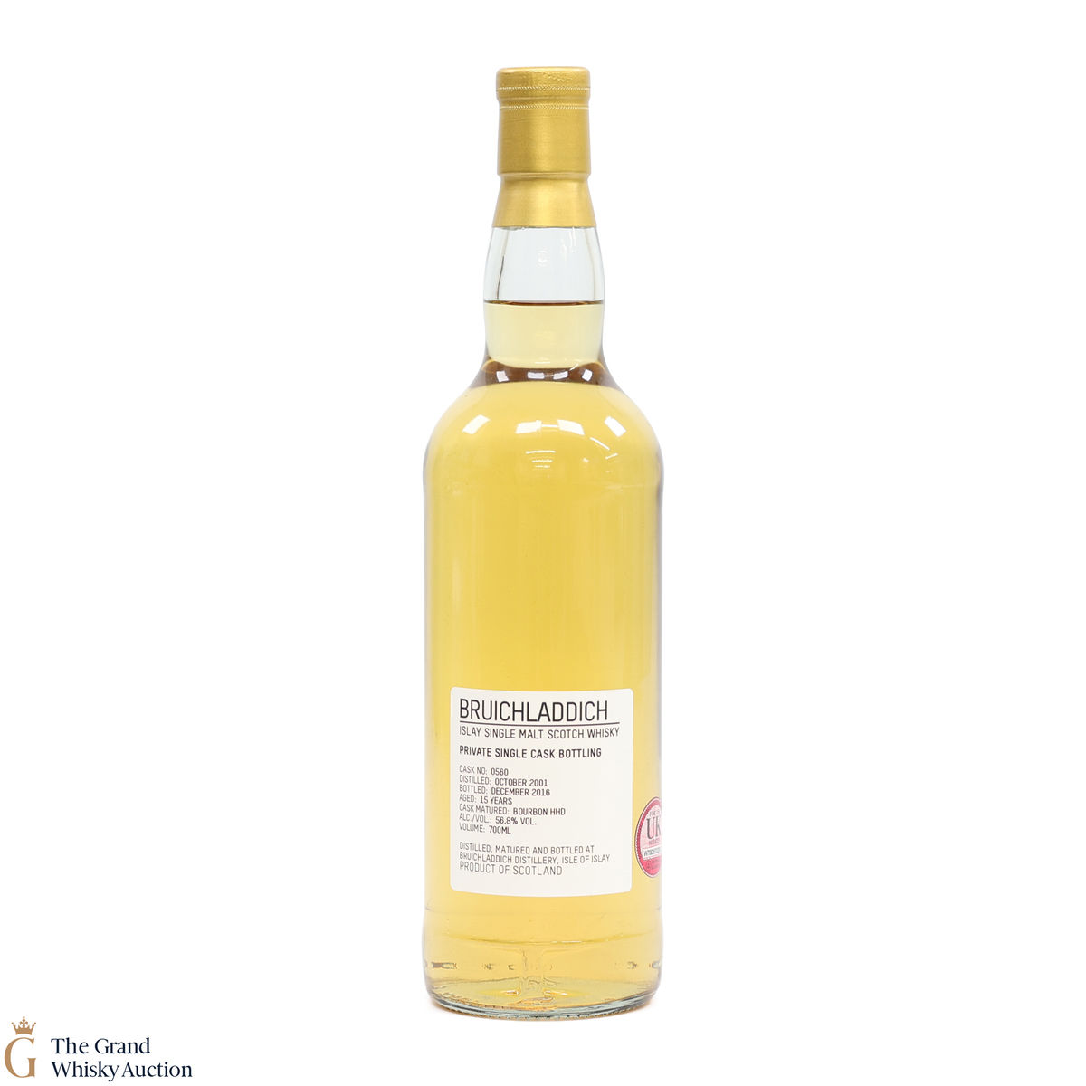 Bruichladdich -  15 Year Old - Private Cask #0560