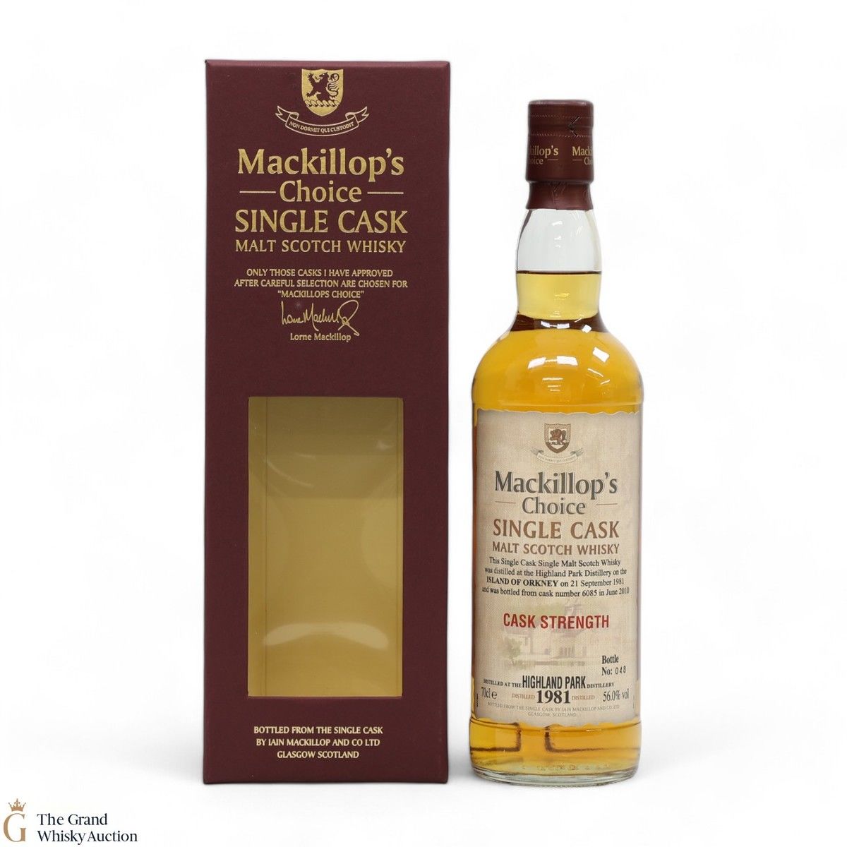 Highland Park - 1981 Cask Strength Single Cask #6085 - Mackillop's Choice 