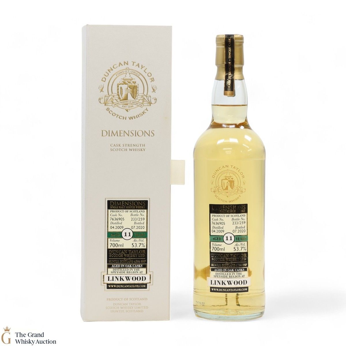 Linkwood - 11 Year Old 2009 - Dimensions - Duncan Taylor 