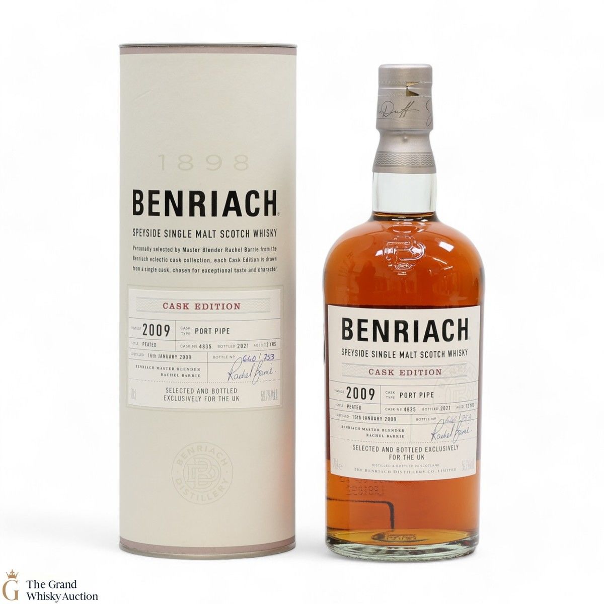 Benriach - 12 Year Old 2009 #4835 - Port Pipe - Cask Edition