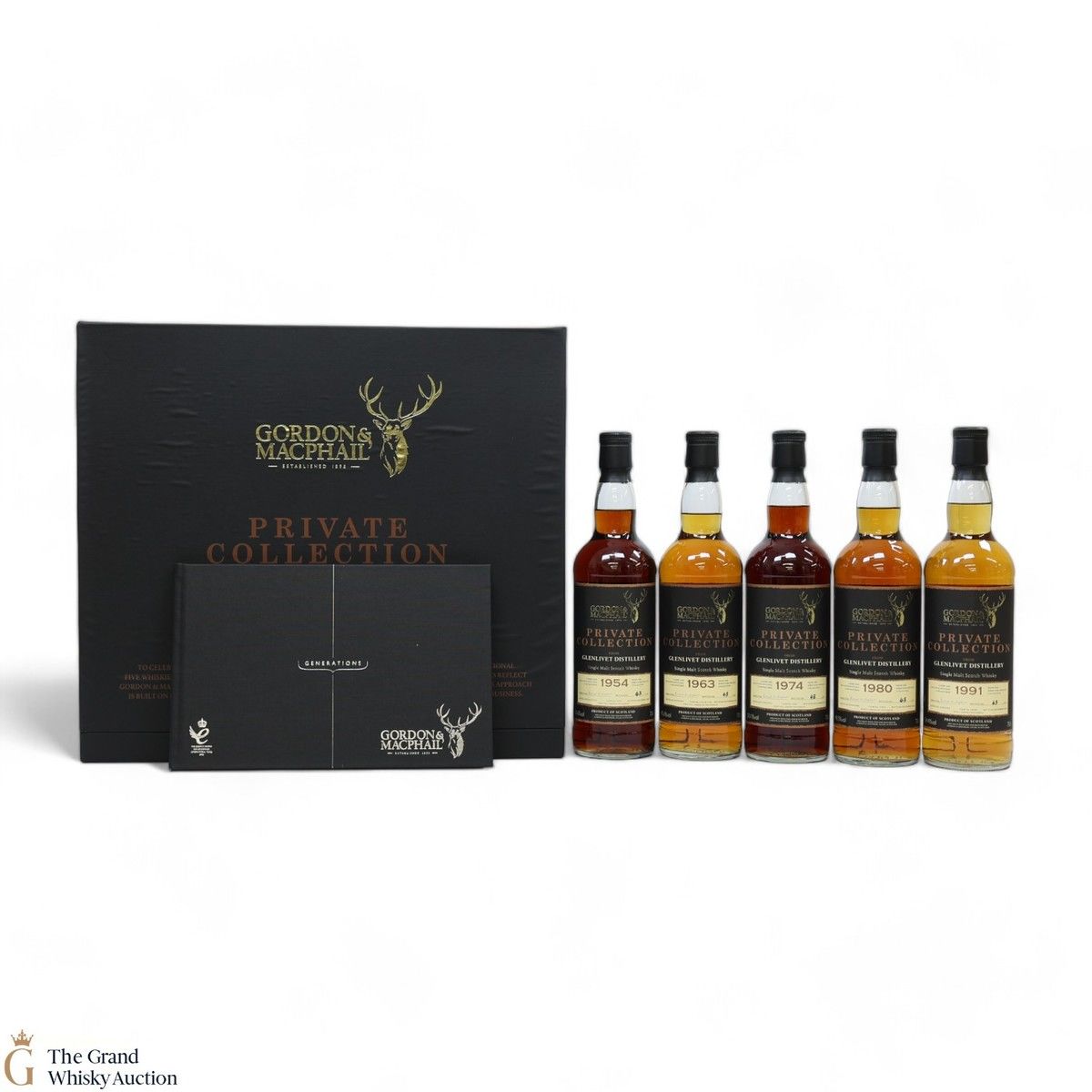 Glenlivet - Decades - Gordon & MacPhail - Private Collection (5x70cl)