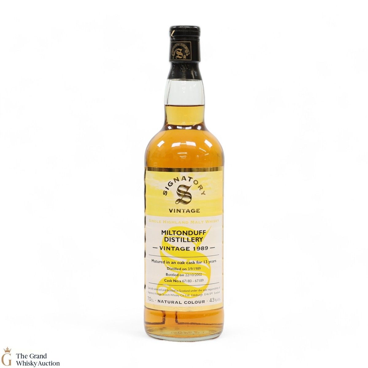 Miltonduff - 13 Year Old - Vintage 1989 - Signatory 