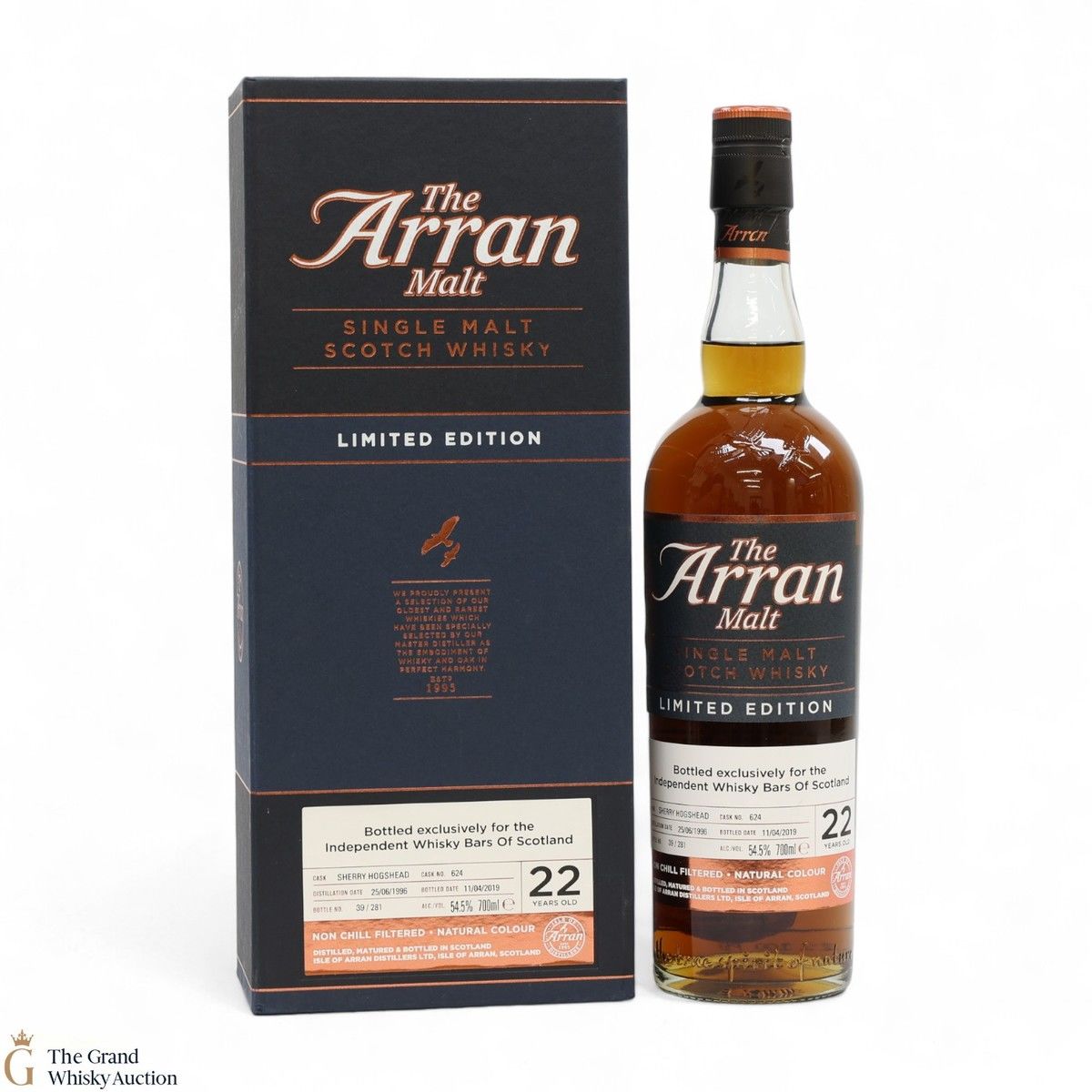 Arran - 22 Year Old 1996 #624 - Limited Edtion Independent Whisky Bars of Scotland