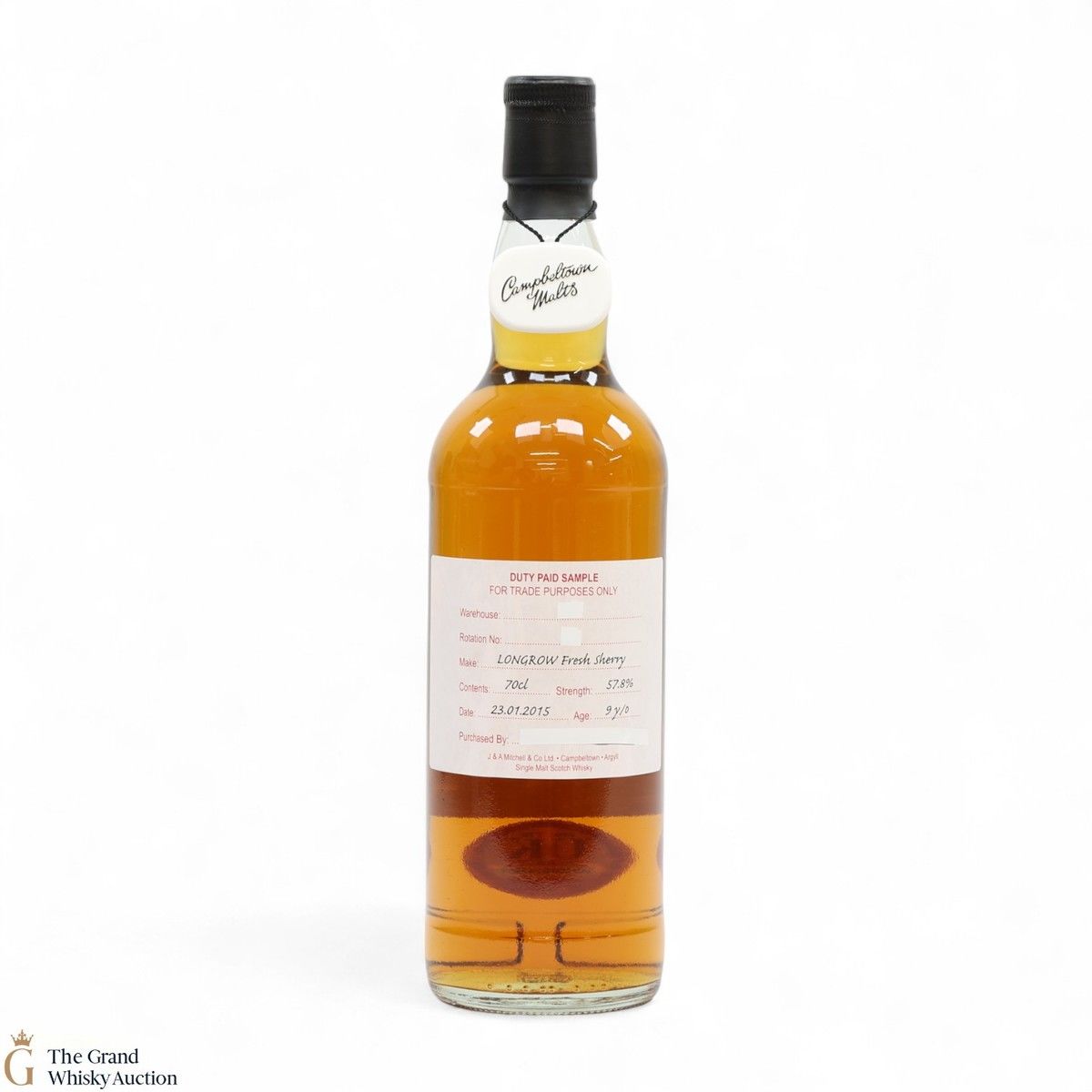 Longrow - 9 Year Old 2015 Fresh Sherry - Duty Paid Sample 57.8%
