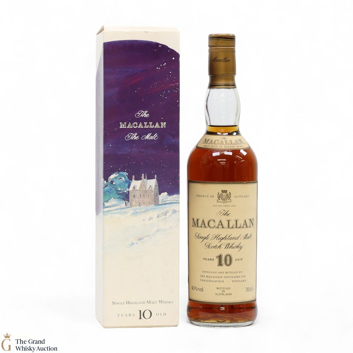 Macallan - 10 Year Old (1990s) - Christmas Box Sleeve