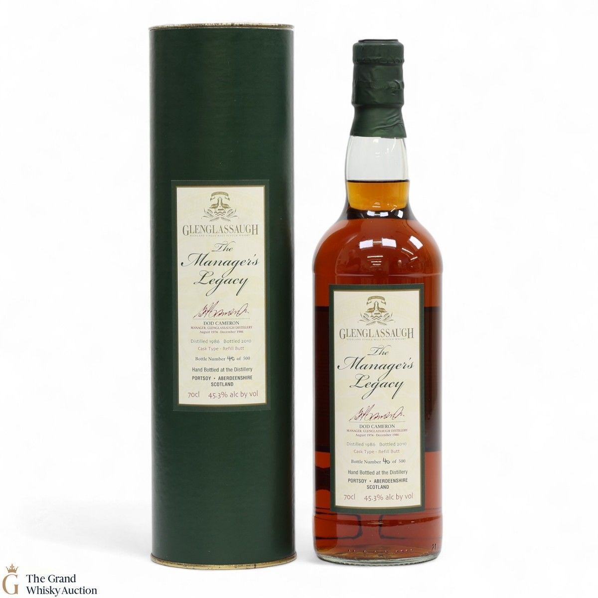 Glenglassaugh - 1986 Dod Cameron Manager's Legacy 
