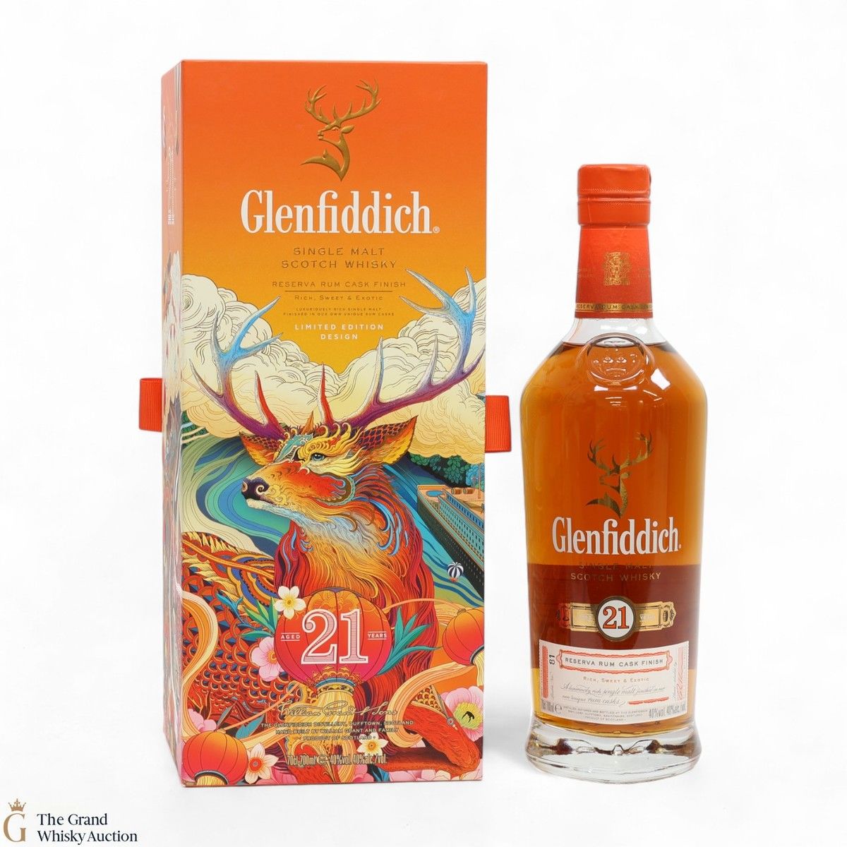 Glenfiddich - 21 Year Old - Gran Reserva - Rum Cask - Chinese New Year 