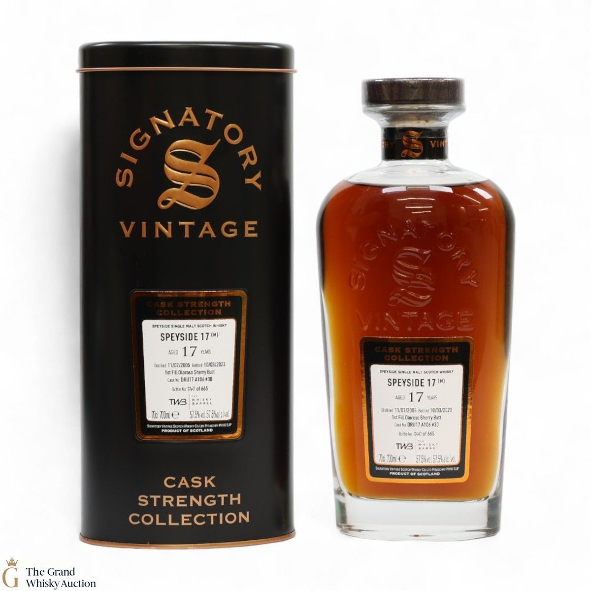 Speyside - 17 Year Old 2005 1st Fill Oloroso Sherry Butt Signatory #30 - TWB Exclusive