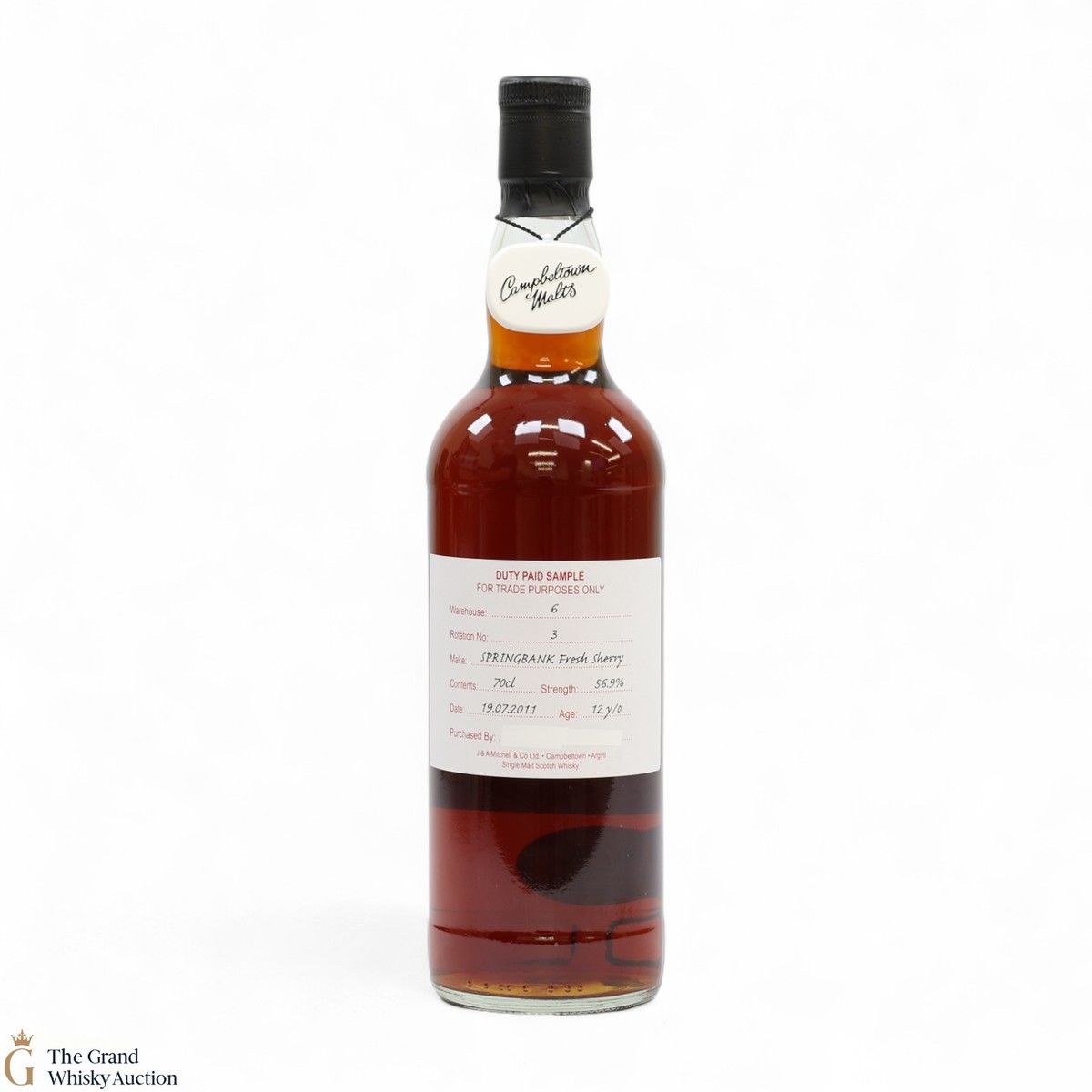 Springbank - 12 Year Old 2011 Fresh Sherry - Duty Paid Sample 56.9%
