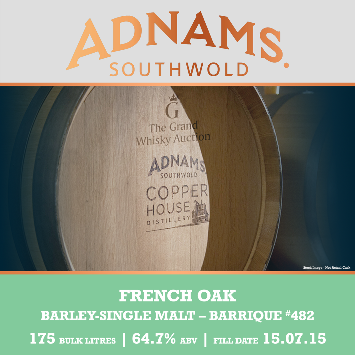 Adnams - Single Malt - French Oak Barrique #482 