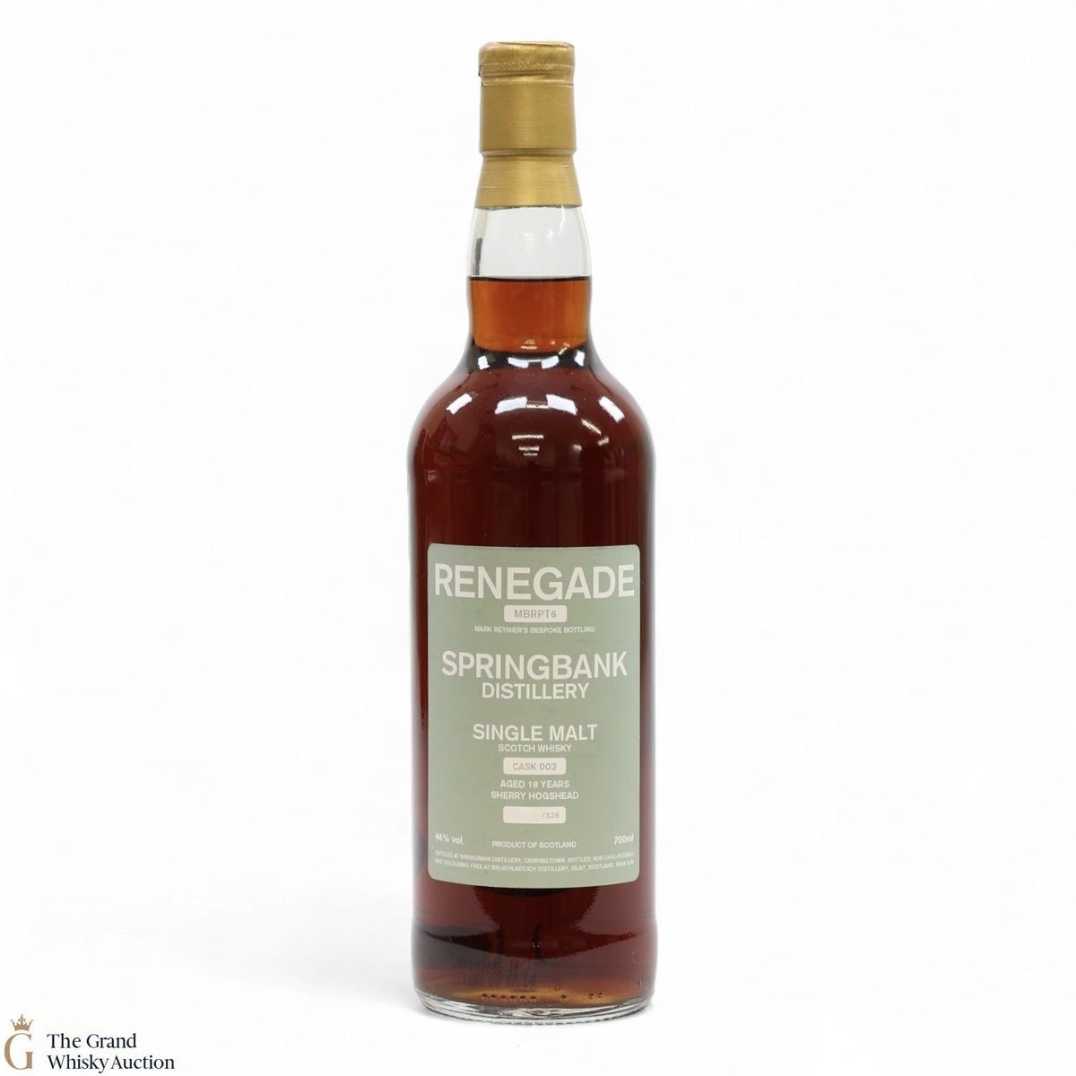 Springbank - 18 Year Old - Sherry Hogshead #003 - Renegade MBRPT6