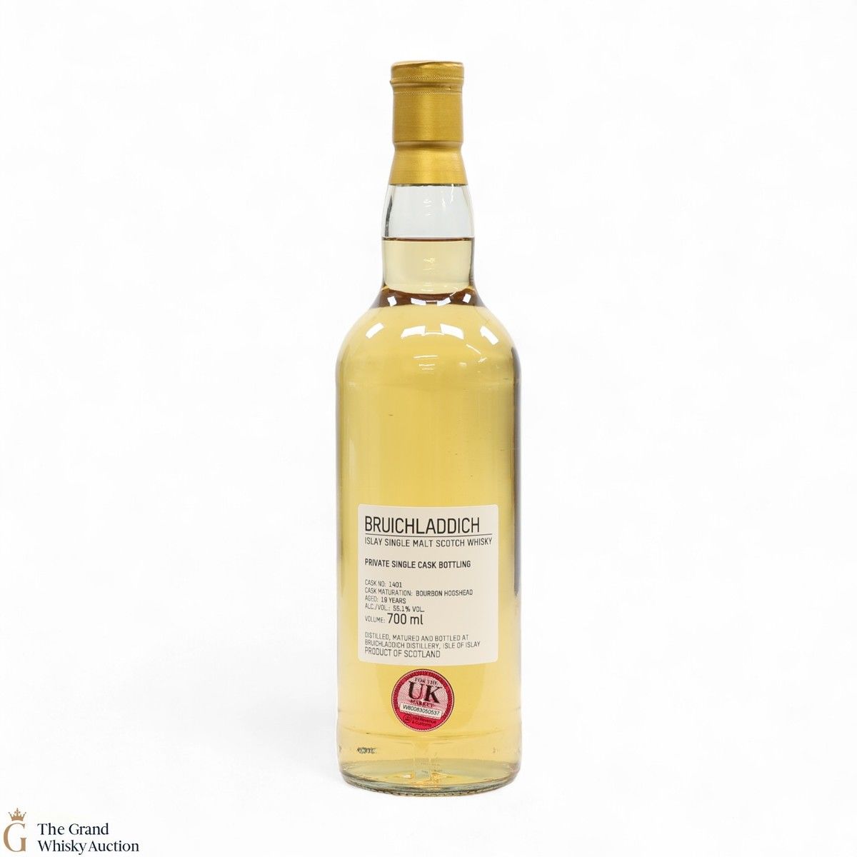 Bruichladdich - 19 Year Old - 1st Fill Bourbon Hogshead #1401 - Private Cask