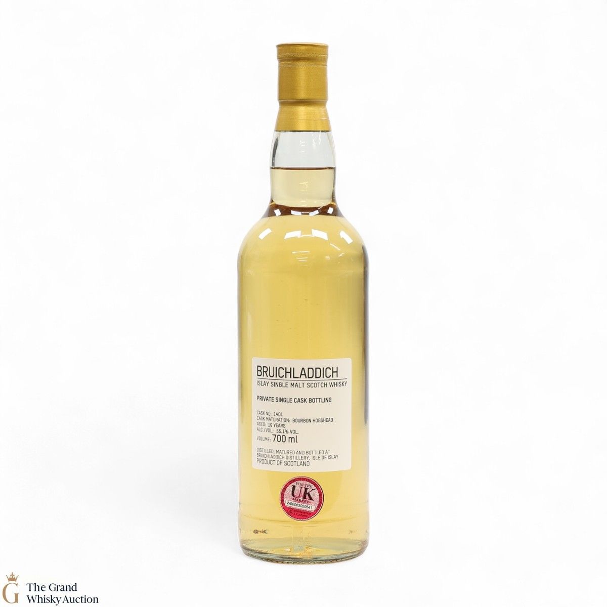 Bruichladdich - 19 Year Old - 1st Fill Bourbon Hogshead #1401 - Private Cask