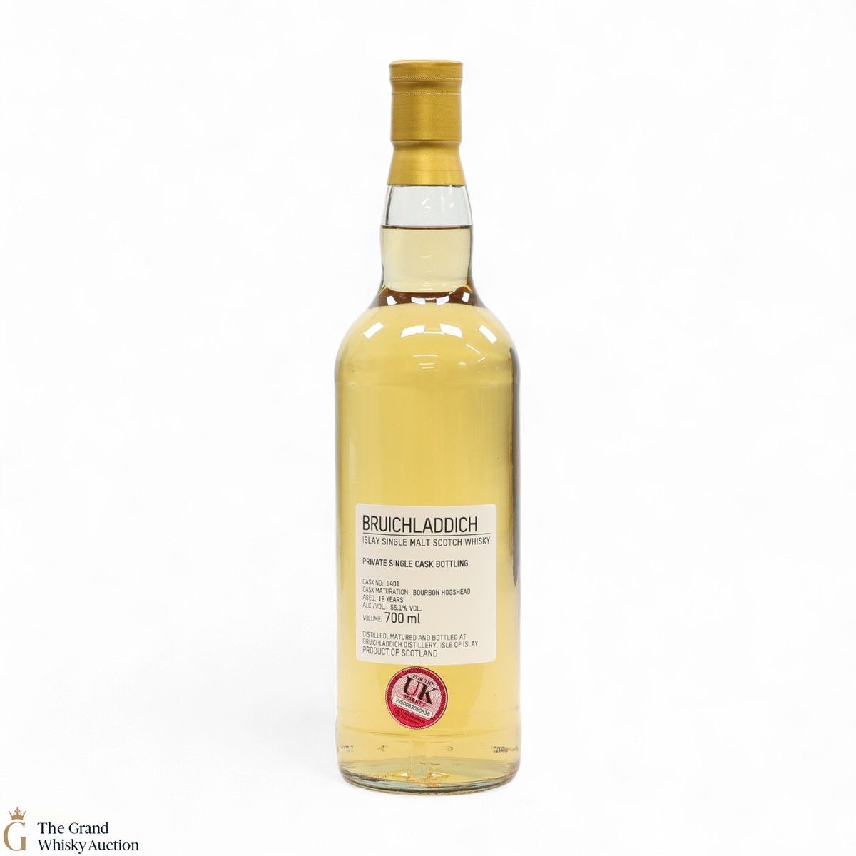 Bruichladdich - 19 Year Old - 1st Fill Bourbon Hogshead #1401 - Private Cask