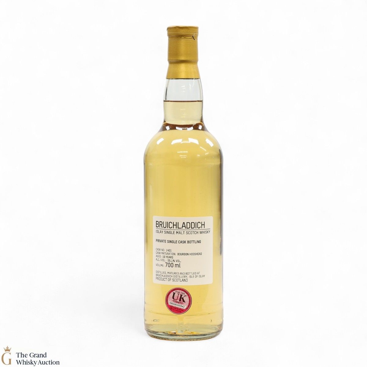 Bruichladdich - 19 Year Old - 1st Fill Bourbon Hogshead #1401 - Private Cask