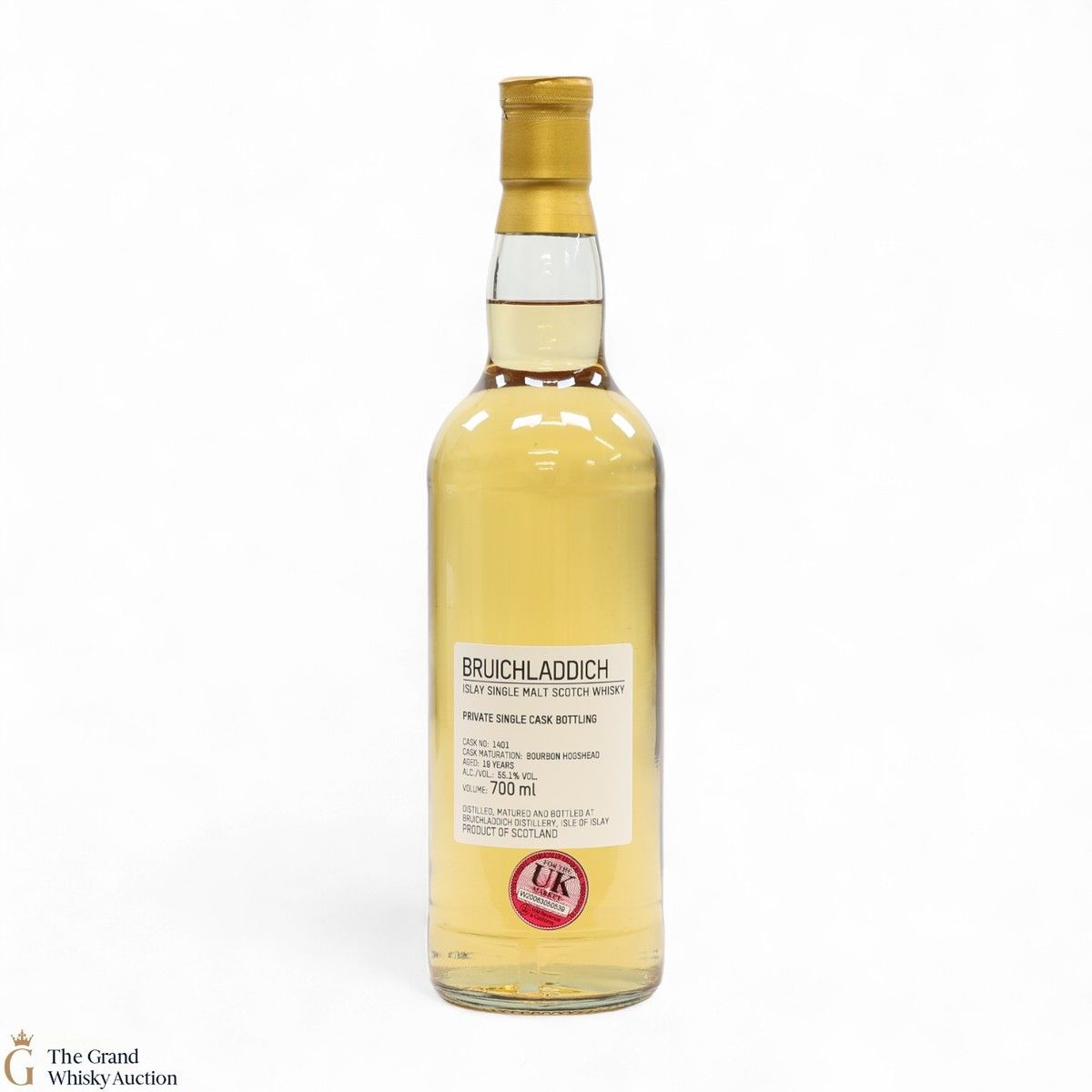 Bruichladdich - 19 Year Old - 1st Fill Bourbon Hogshead #1401 - Private Cask