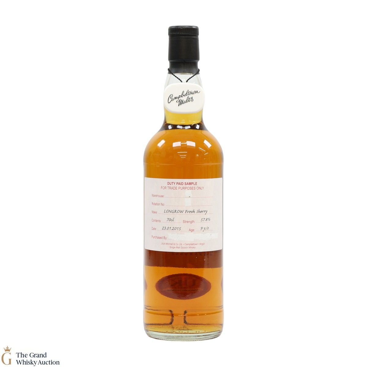 Longrow - 9 Year Old 2015 Fresh Sherry - Duty Paid Sample 57.8%