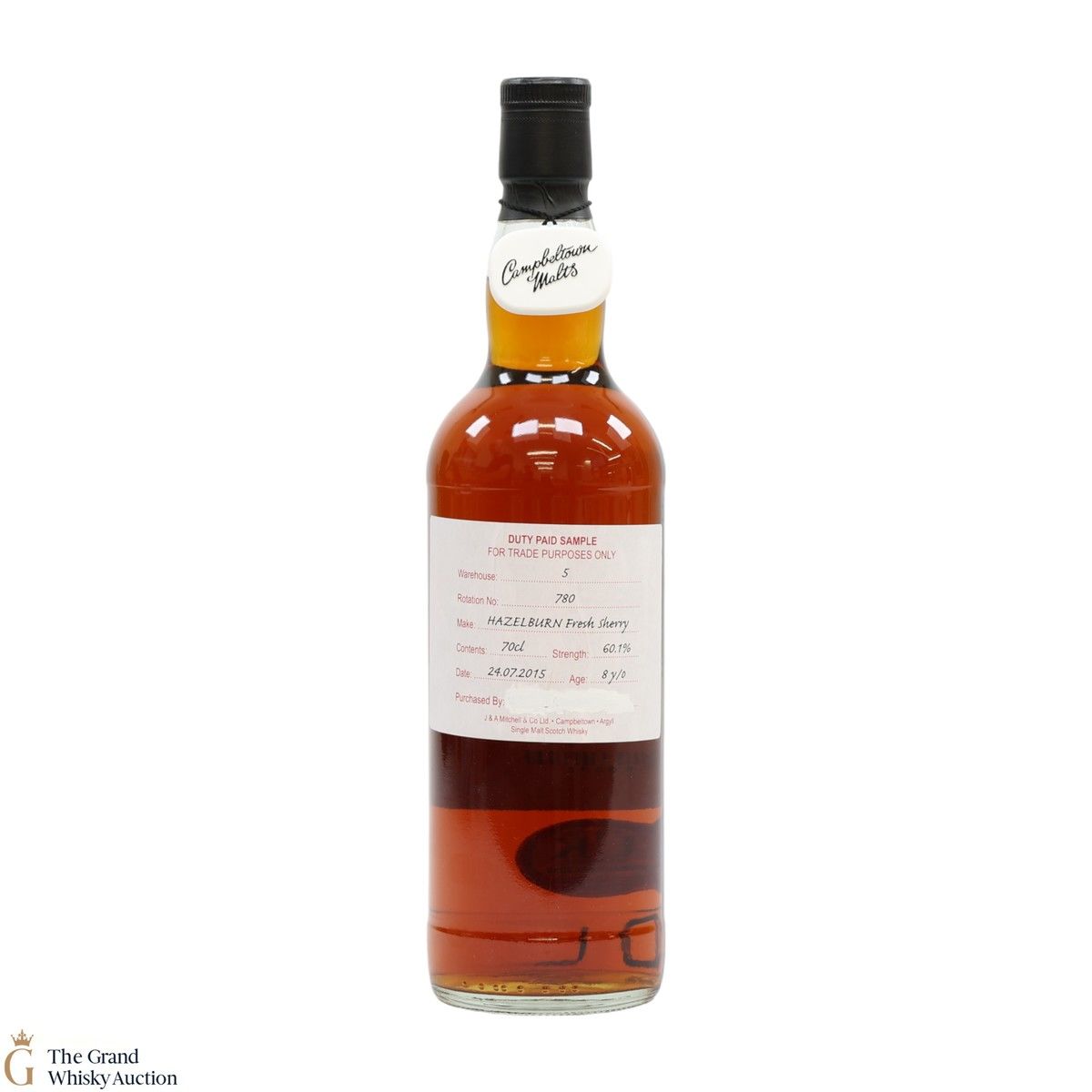 Hazelburn - 8 Year Old 2015 Fresh Sherry - Duty Paid Sample 60.1%